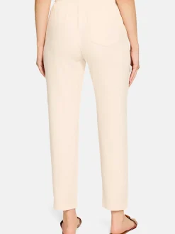Cartoon Damen Leinenhose in beige