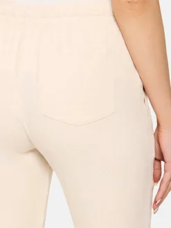 Cartoon Damen Leinenhose in beige
