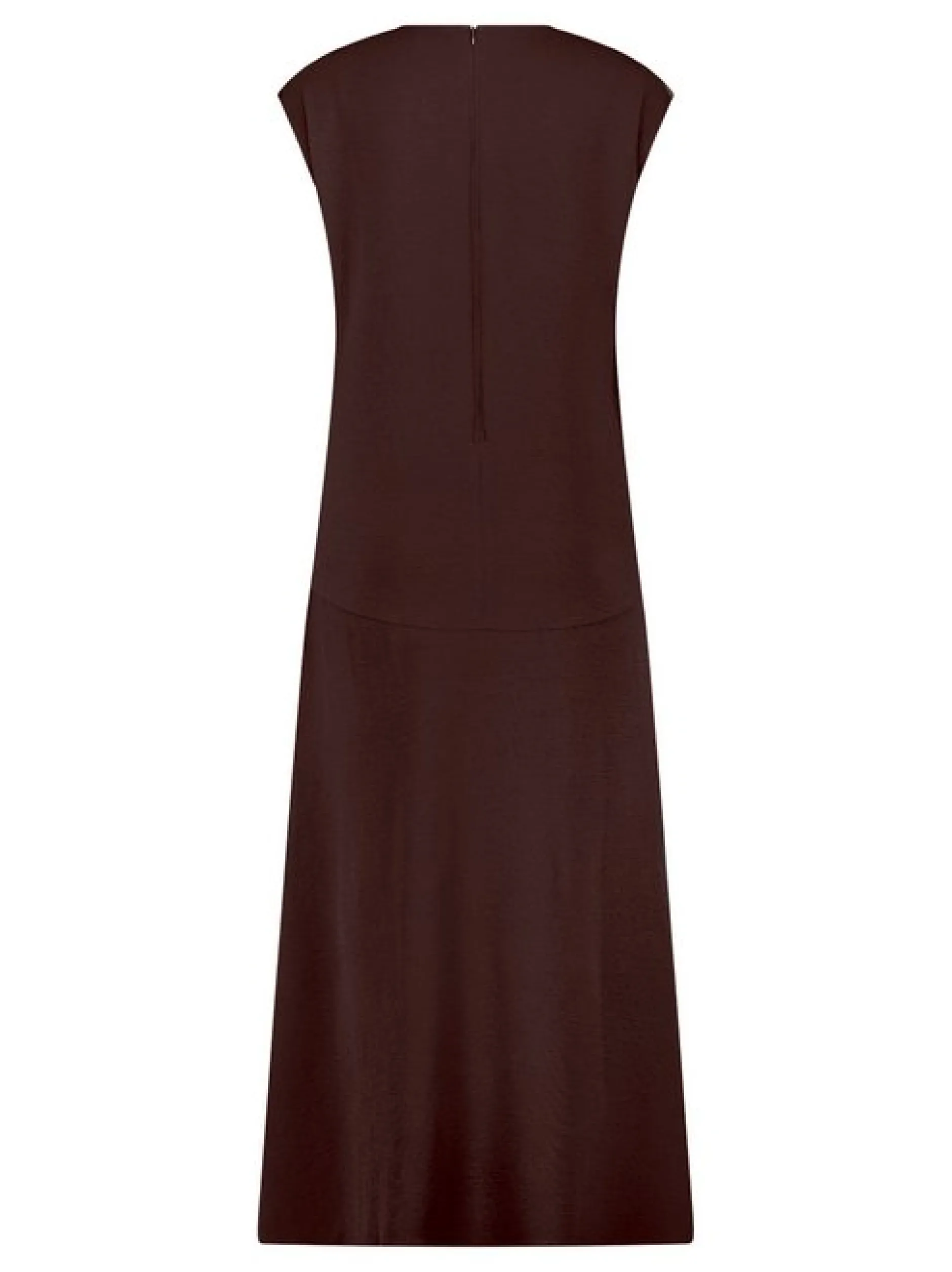 Cartoon Damen Midikleid in braun