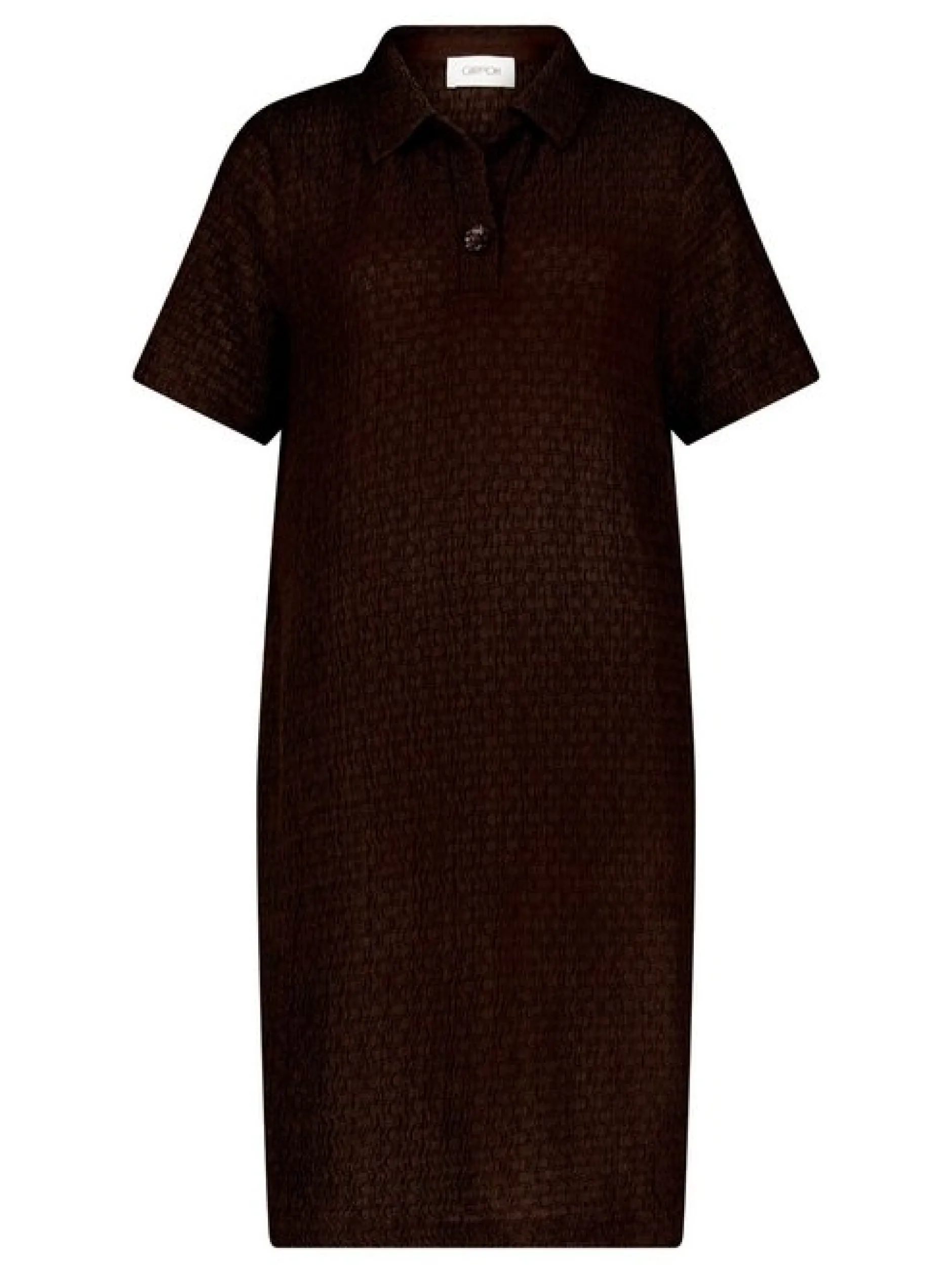 Cartoon Damen Polokleid in braun