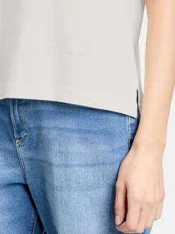 Cartoon Damen Printshirt in weiß mehrfarbig