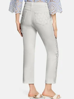 Cartoon Damen Regular Fit-Jeans in weiß