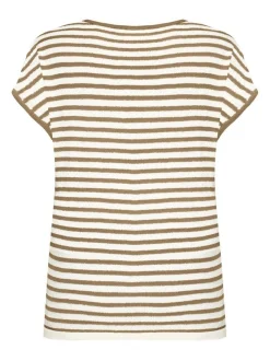 Cartoon Damen Shirt in weiß khaki
