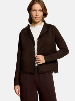 Cartoon Damen Strick-Cardigan in braun