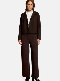 Cartoon Damen Strick-Cardigan in braun