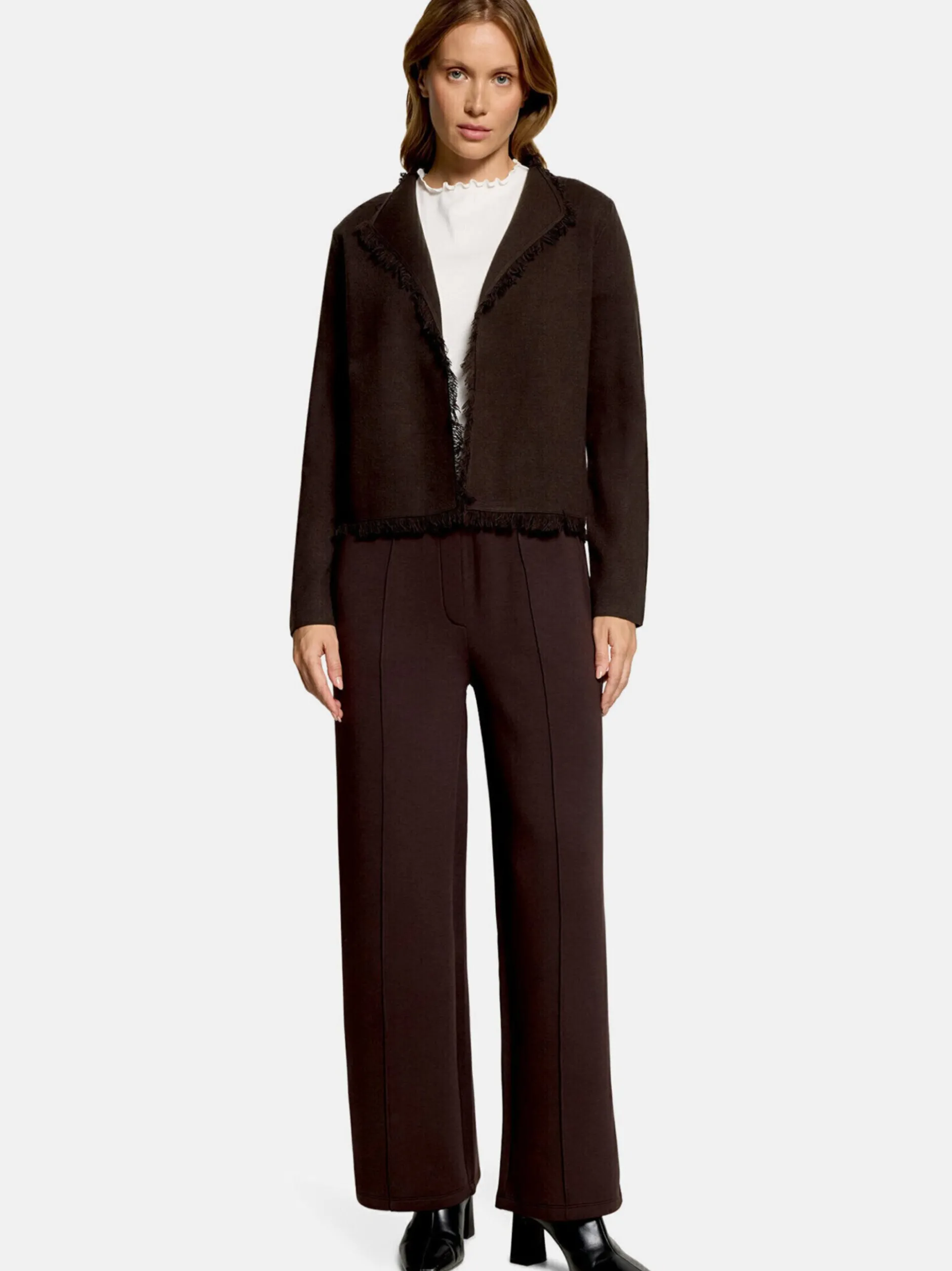 Cartoon Damen Strick-Cardigan in braun