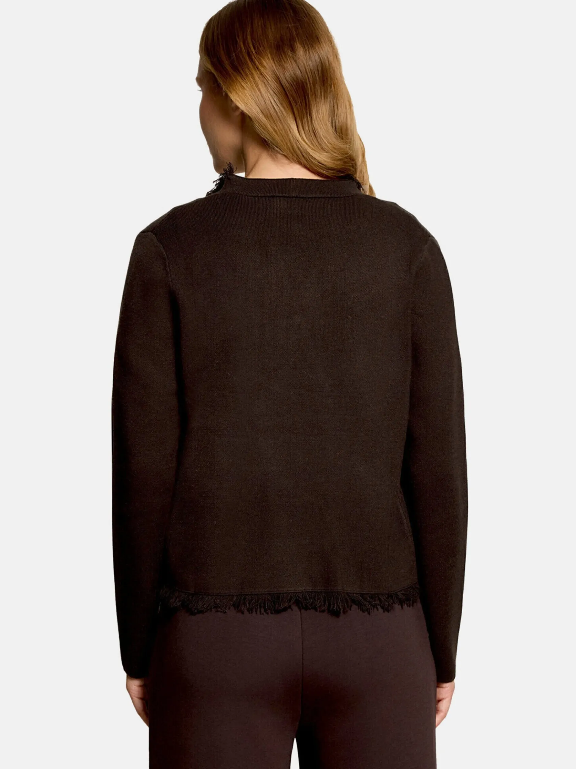 Cartoon Damen Strick-Cardigan in braun