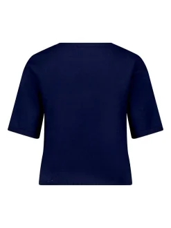 Cartoon Damen Strickpullover in marine royal