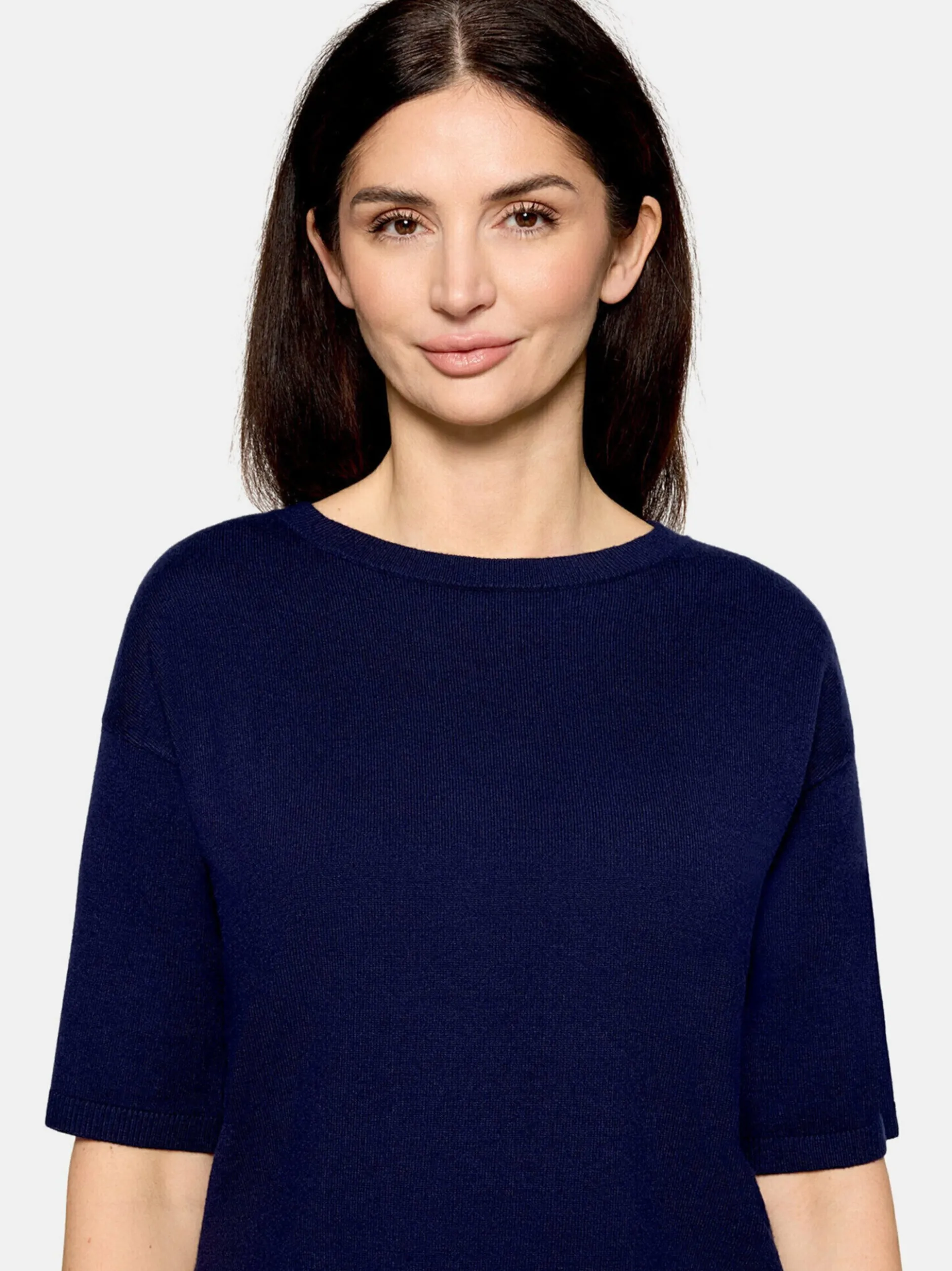 Cartoon Damen Strickpullover in marine royal