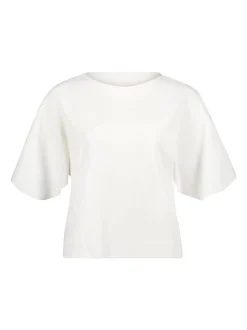 Cartoon Damen Strickshirt in weiß