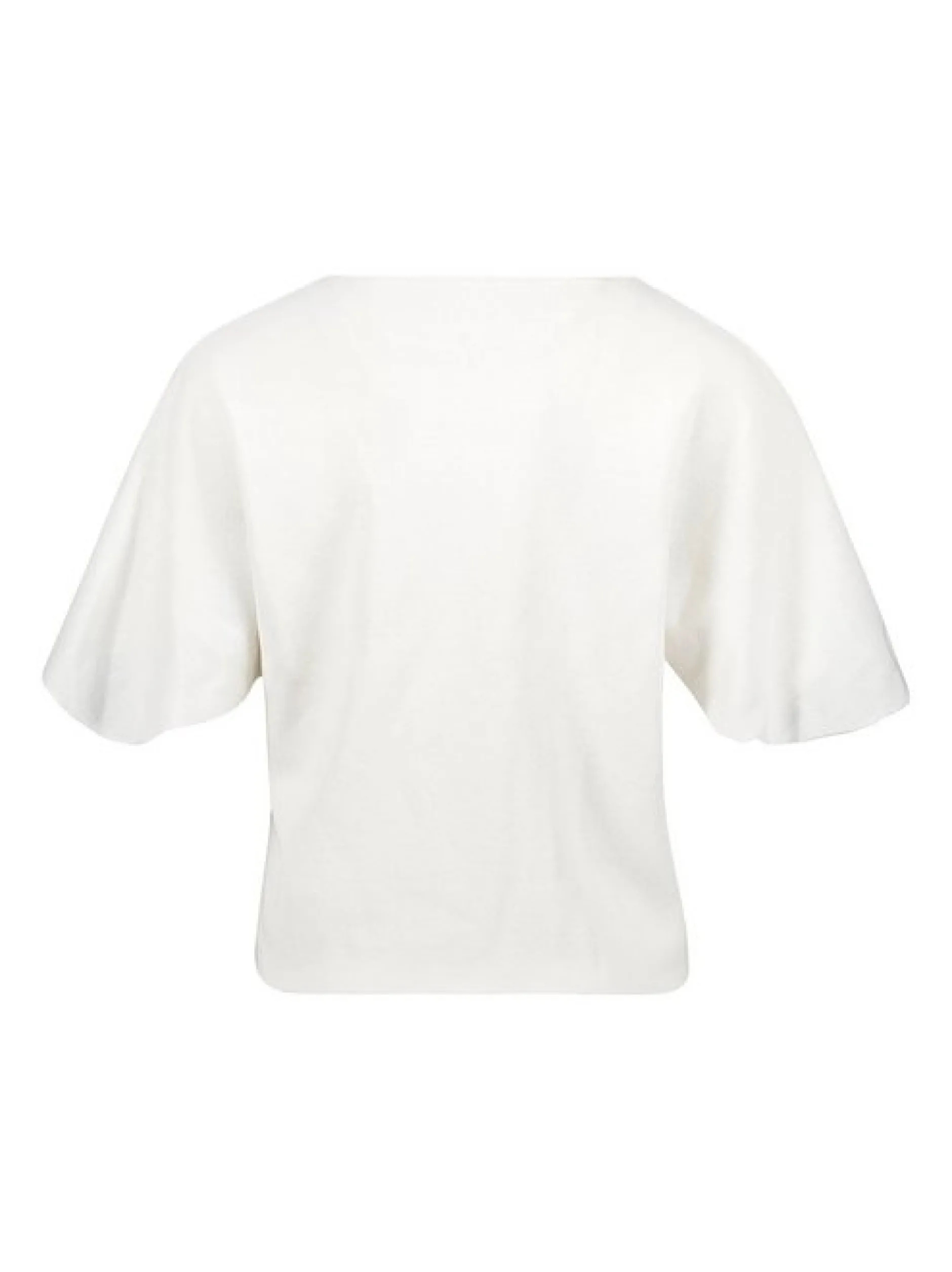 Cartoon Damen Strickshirt in weiß