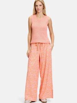 Cartoon Damen Strick-Top in rosa