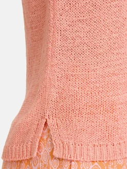 Cartoon Damen Strick-Top in rosa