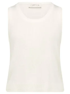 Cartoon Damen Strick-Top in weiß