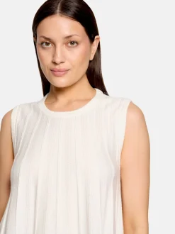 Cartoon Damen Strick-Top in weiß
