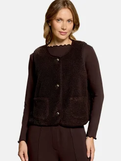 Cartoon Damen Sweatjacke in braun