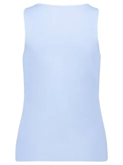 Cartoon Damen Top in hellblau