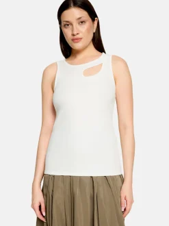 Cartoon Damen Top in weiß