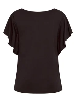 Cartoon Damen T-Shirt in braun