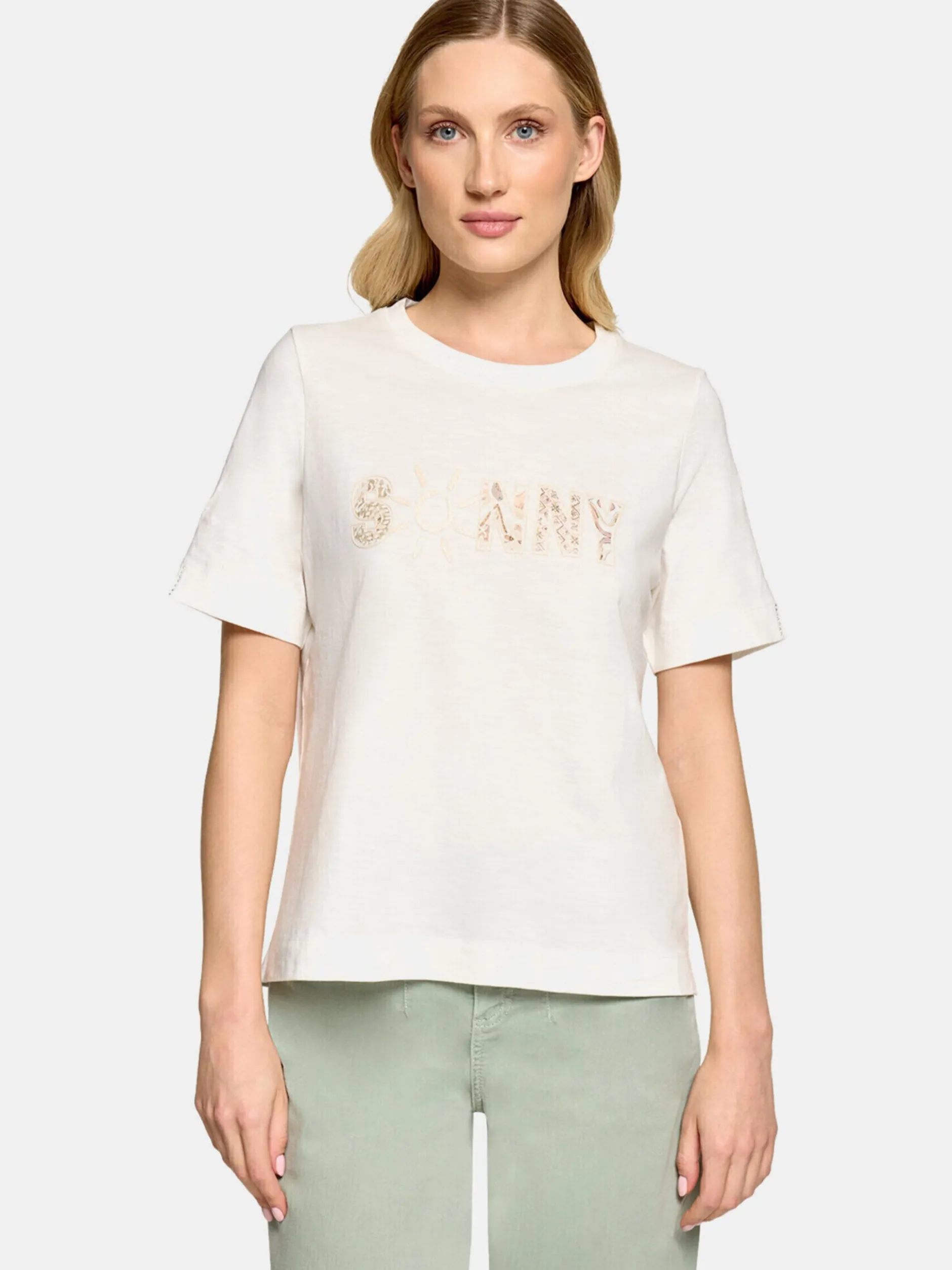 Cartoon Damen T-Shirt in ecru