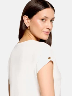 Cartoon Damen T-Shirt in weiß