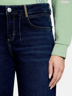 Cartoon Damen Used Look-Jeans in marine royal