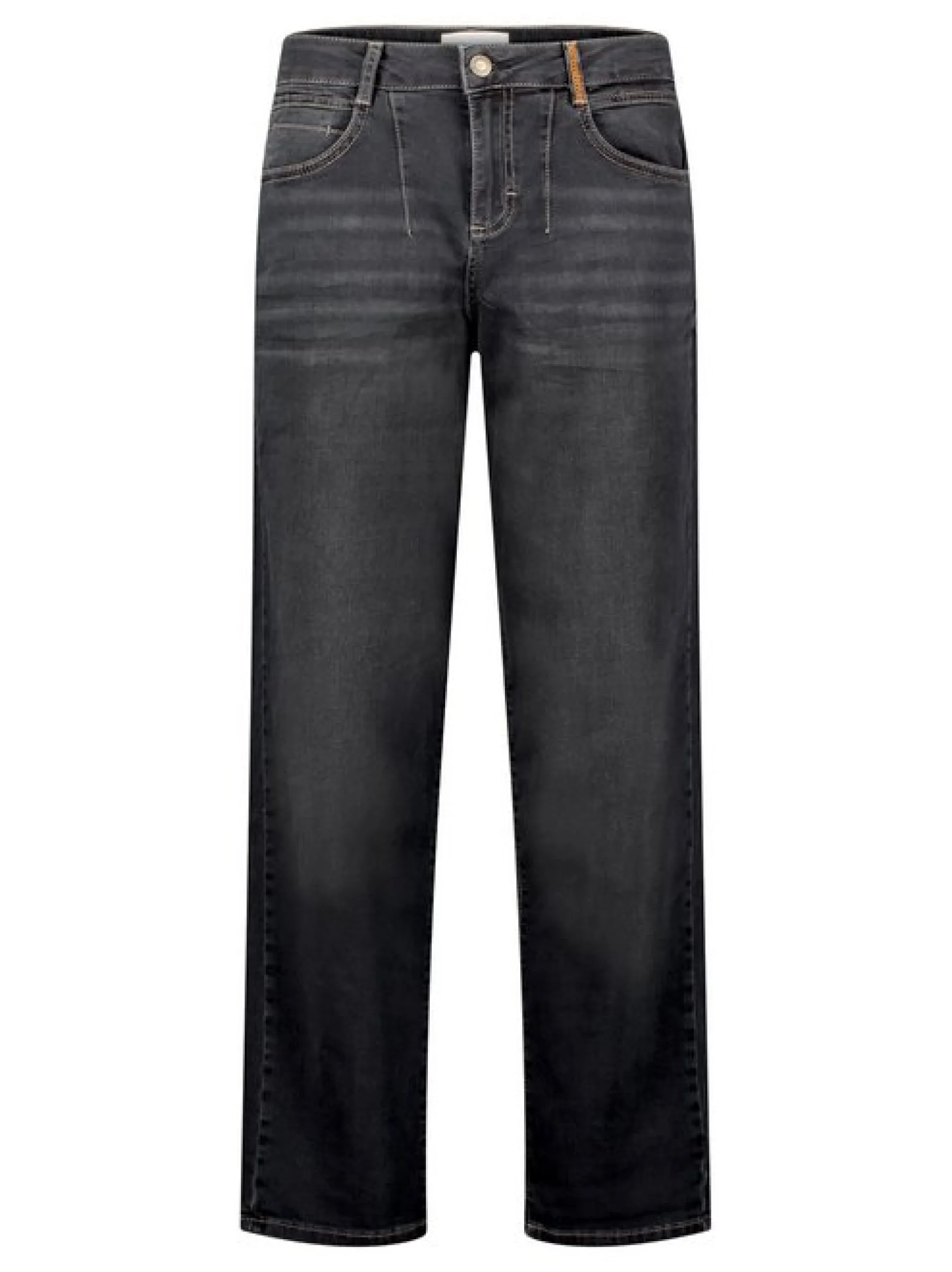 Cartoon Damen Used Look-Jeans in schwarz denim