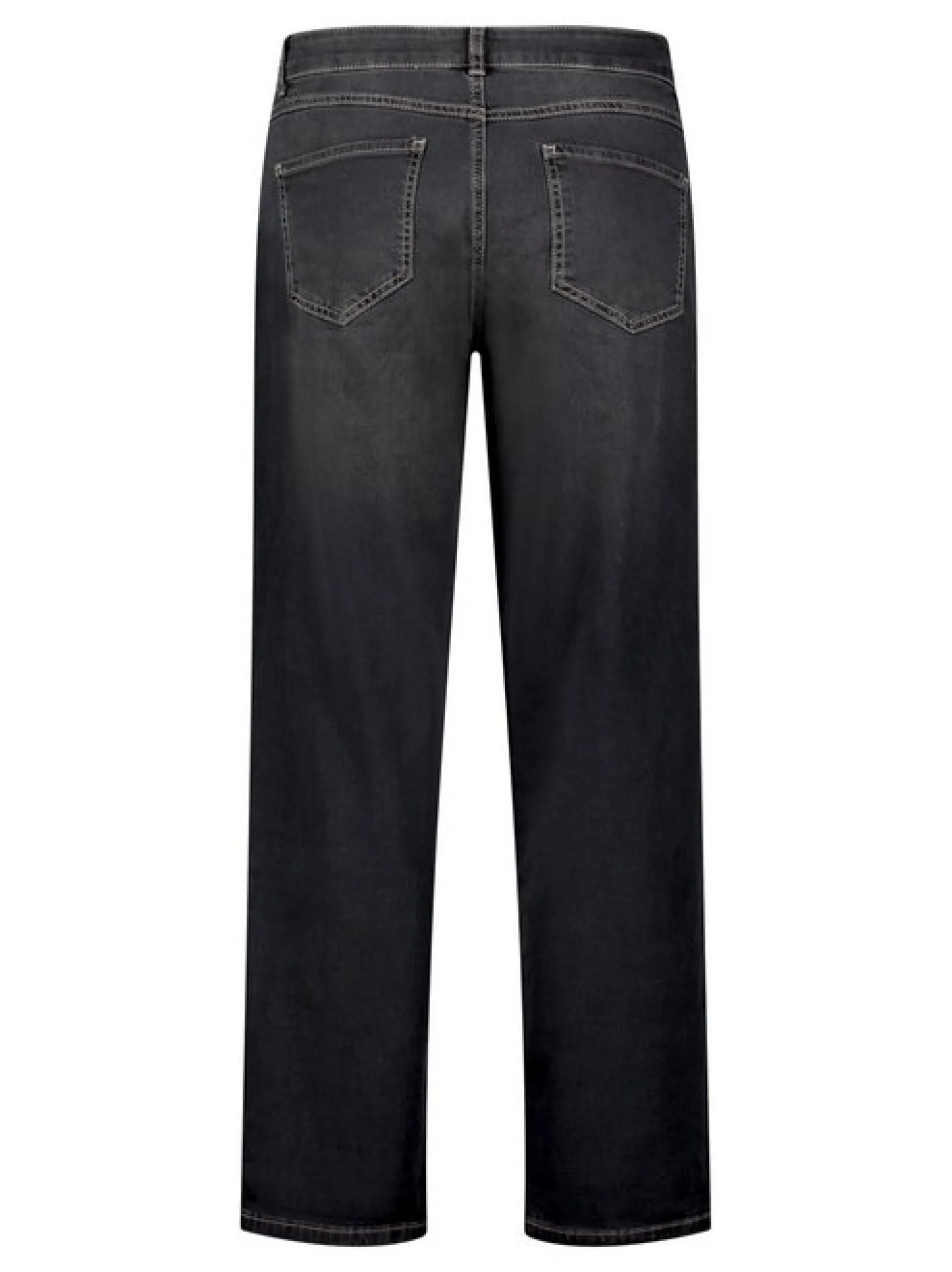Cartoon Damen Used Look-Jeans in schwarz denim