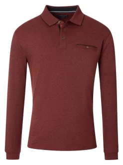 CASAMODA Herren Basic Poloshirt in bordeaux