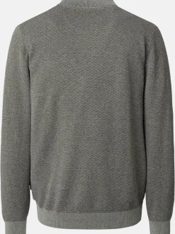 CASAMODA Herren Basic Strickjacke in oliv
