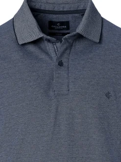 CASAMODA Herren Poloshirt - Basic in blau