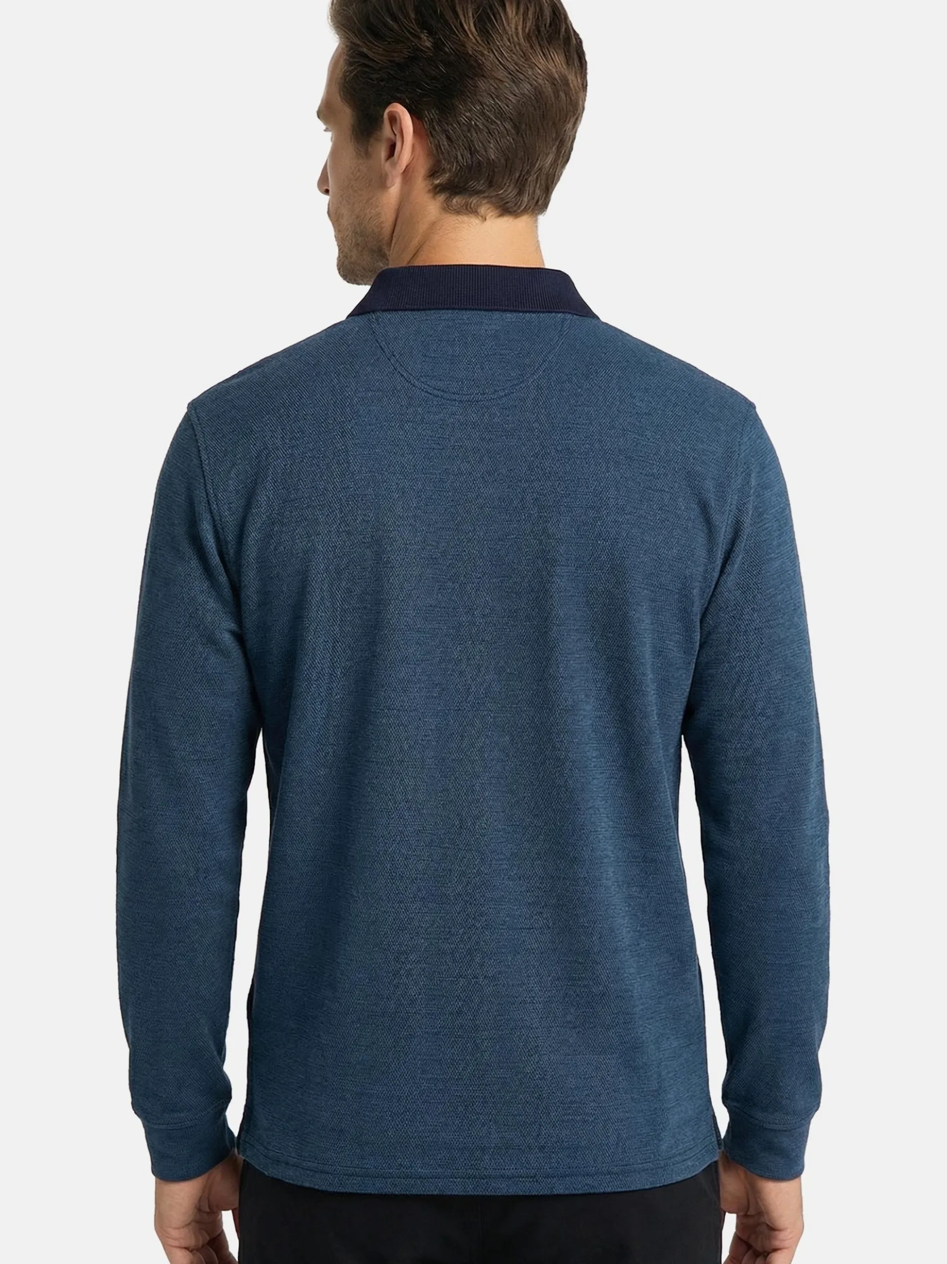 CASAMODA Herren Poloshirt im 2er-Pack Basic in blau