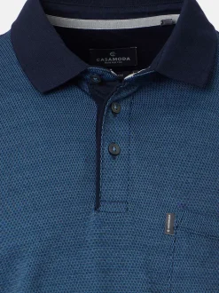 CASAMODA Herren Poloshirt im 2er-Pack Basic in blau