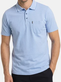 CASAMODA Herren Poloshirt in hellblau