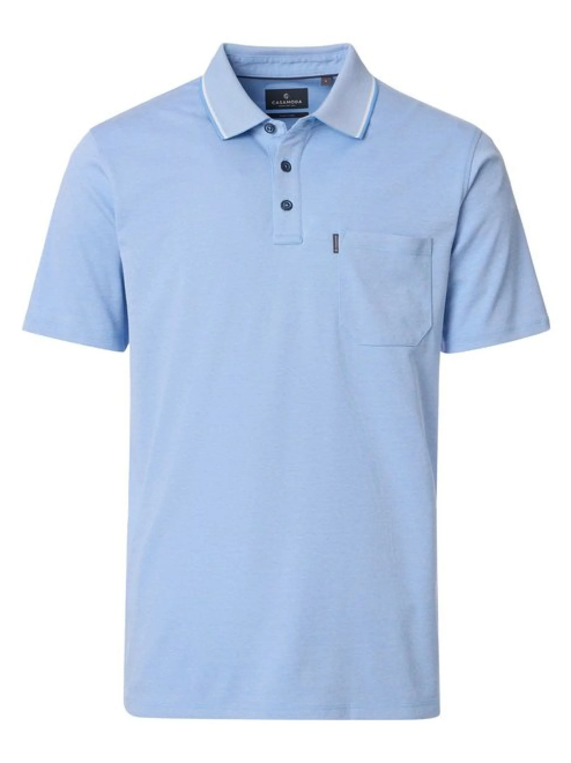 CASAMODA Herren Poloshirt in hellblau