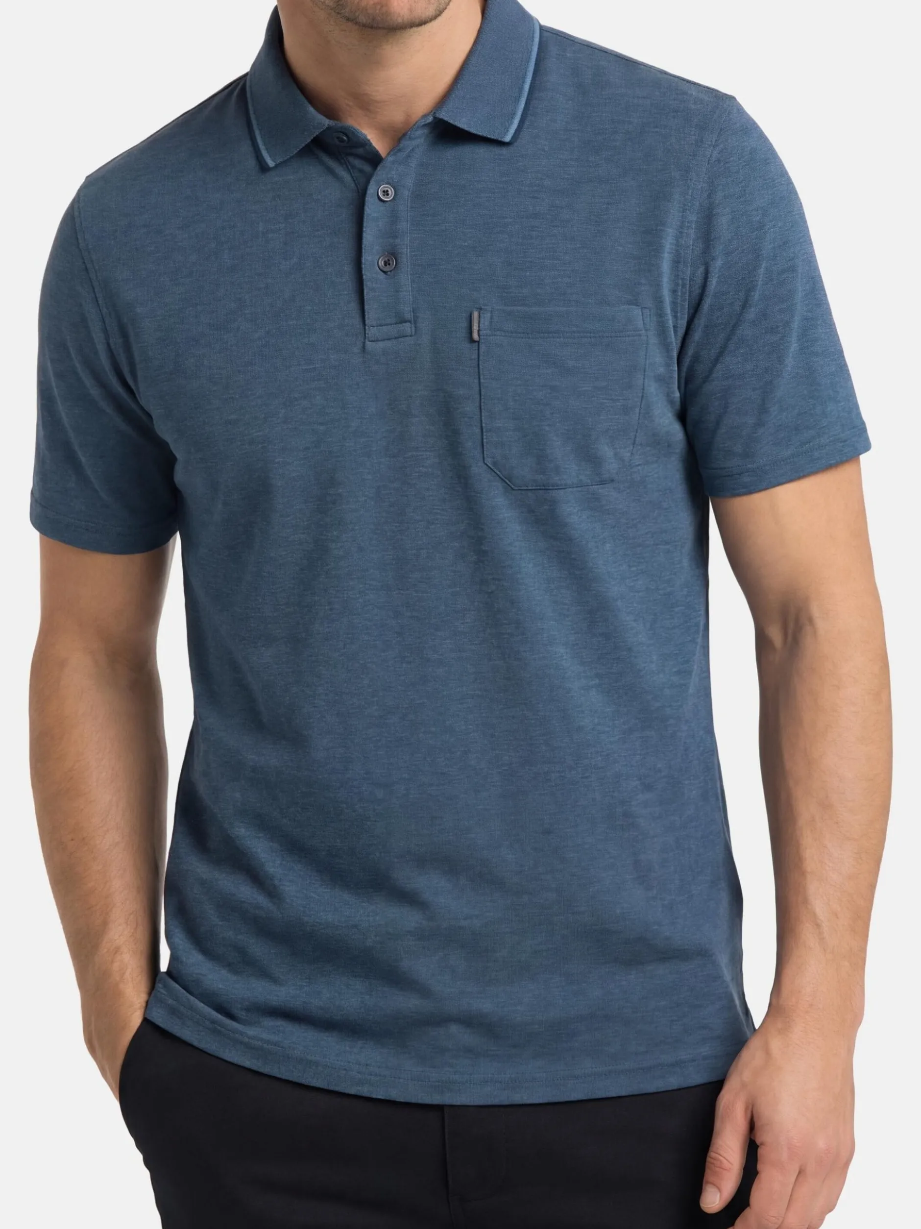 CASAMODA Herren Poloshirt in blau