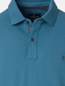 CASAMODA Herren Poloshirt in petrol