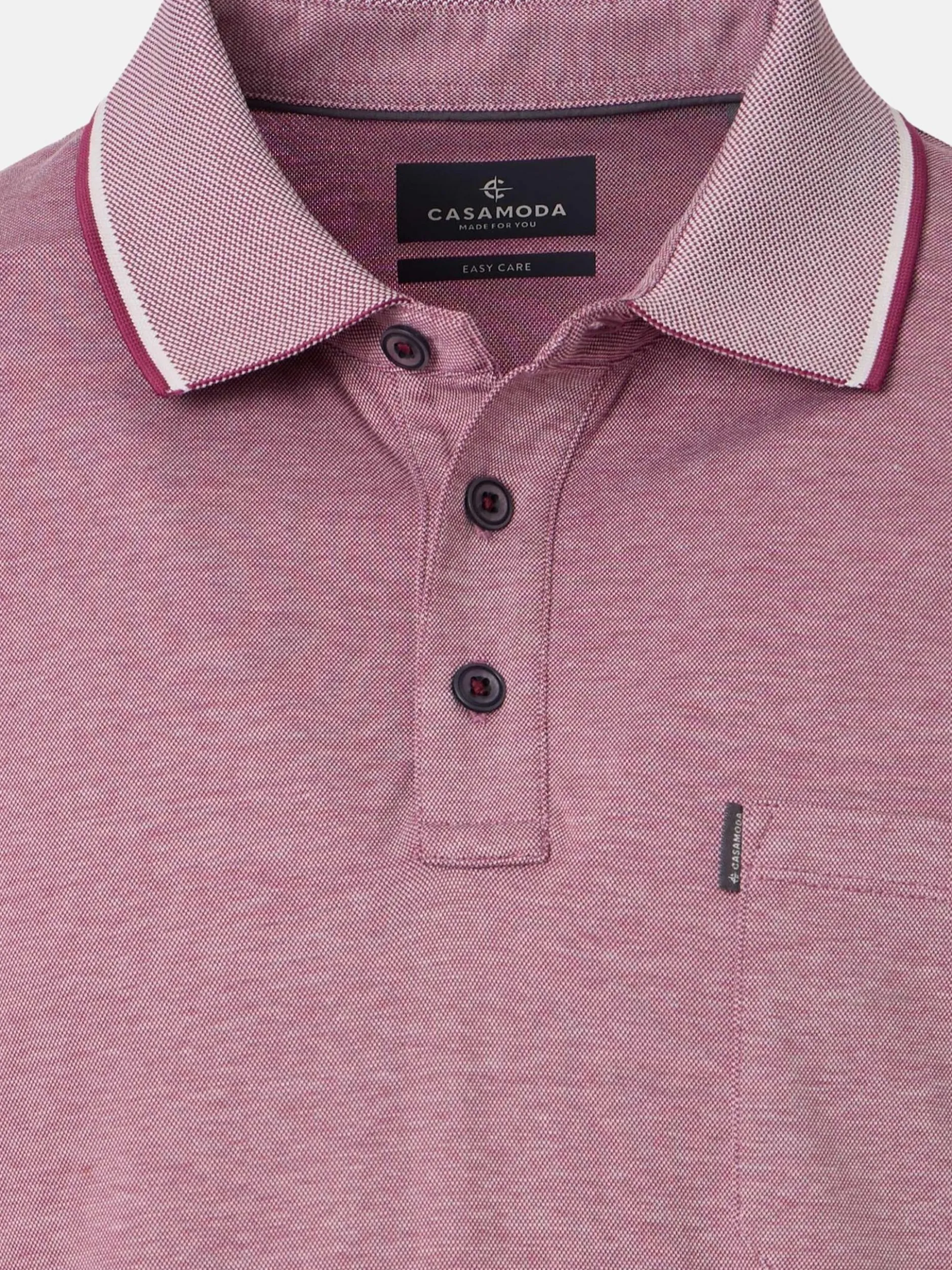 CASAMODA Herren Poloshirts im 2er-Pack in rot