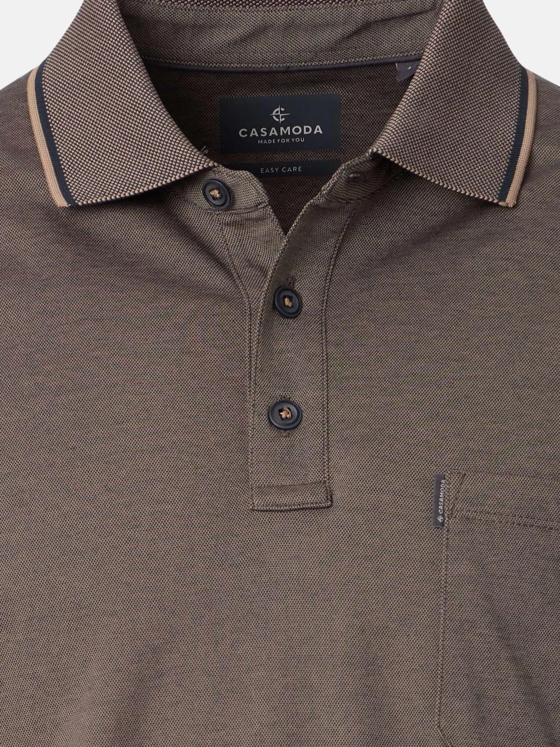 CASAMODA Herren Poloshirts im 2er-Pack in grün