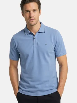 CASAMODA Herren Poloshirts im 2er-Pack in blau
