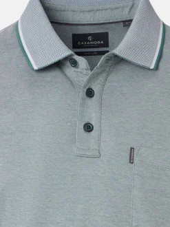 CASAMODA Herren Poloshirts im 2er-Pack in grün