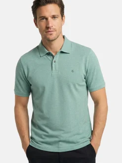 CASAMODA Herren Poloshirts im 2er-Pack in grün