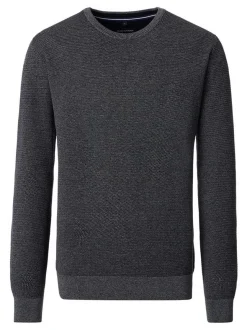 CASAMODA Herren Pullover - Basic in anthrazit