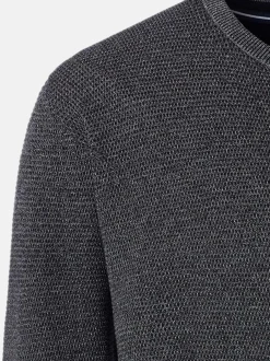 CASAMODA Herren Pullover - Basic in anthrazit