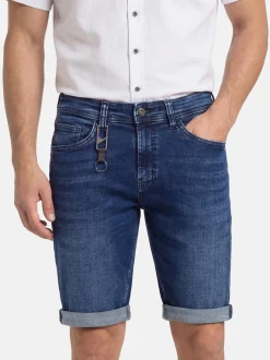 CASAMODA Herren Shorts - High Flex in medium stone denim