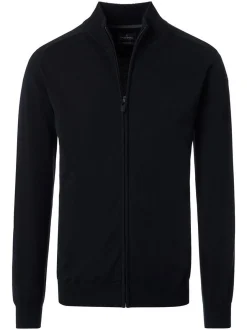 CASAMODA Herren Strickjacke - Basic in schwarz