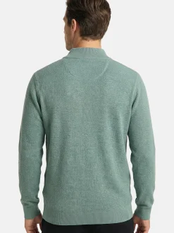 CASAMODA Herren Troyer - Basic in grün - Ärmel: langarm