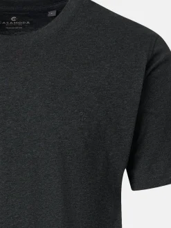 CASAMODA Herren T-Shirt - 3er Pack Basic in grau