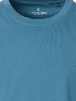 CASAMODA Herren T-Shirt - 3er Pack Basic in blau