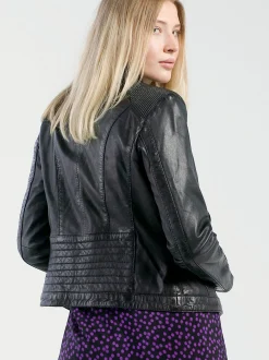 CBL Damen Lederjacke in schoko